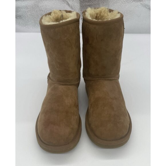 UGG Women's Classic Short Sand Slip On Boots Size 9 Casual Comfy Beige - Picture 7 of 8